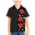 Hawaii Hibiscus and Plumeria Flowers Family Matching Mermaid Dress and Hawaiian Shirt Tapa Tribal Pattern Half Style Colorful Mode