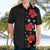 Hawaii Hibiscus and Plumeria Flowers Hawaiian Shirt Tapa Tribal Pattern Half Style Colorful Mode