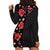 Hawaii Hibiscus and Plumeria Flowers Hoodie Dress Tapa Tribal Pattern Half Style Colorful Mode