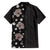 Hawaii Hibiscus and Plumeria Flowers Hawaiian Shirt Tapa Tribal Pattern Half Style Grayscale Mode