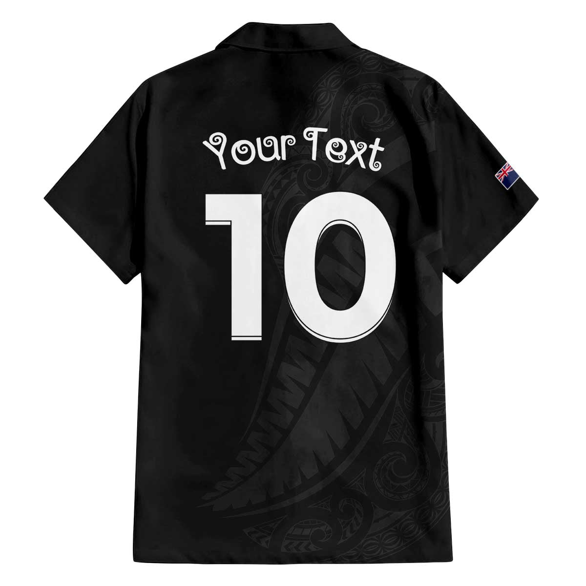 New Zealand Rugby Custom Family Matching Off The Shoulder Long Sleeve Dress and Hawaiian Shirt Sporty Silver Fern Shape with Maori Tattoos LT03 - Polynesian Pride