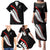 New Zealand Rugby Custom Family Matching Puletasi and Hawaiian Shirt Sporty Silver Fern Shape with Maori Tattoos - Polynesian Pride