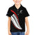 New Zealand Rugby Custom Family Matching Short Sleeve Bodycon Dress and Hawaiian Shirt Sporty Silver Fern Shape with Maori Tattoos - Polynesian Pride