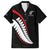 New Zealand Rugby Custom Family Matching Tank Maxi Dress and Hawaiian Shirt Sporty Silver Fern Shape with Maori Tattoos - Polynesian Pride