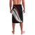 New Zealand Rugby Custom Lavalava Sporty Silver Fern Shape with Maori Tattoos - Polynesian Pride