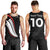 New Zealand Rugby Custom Men Tank Top Sporty Silver Fern Shape with Maori Tattoos - Polynesian Pride
