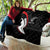 New Zealand Rugby Quilt Sporty Silver Fern Shape with Maori Tattoos - Polynesian Pride