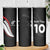 New Zealand Rugby Custom Skinny Tumbler Sporty Silver Fern Shape with Maori Tattoos - Polynesian Pride