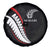 New Zealand Rugby Spare Tire Cover Sporty Silver Fern Shape with Maori Tattoos - Polynesian Pride