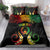 Personalised Pohnpei Independence Day Bedding Set Polynesian Tattoo and Plumeria Reggae Color