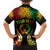 Personalised Pohnpei Independence Day Family Matching Puletasi and Hawaiian Shirt Polynesian Tattoo and Plumeria Reggae Color