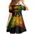 Personalised Pohnpei Independence Day Family Matching Tank Maxi Dress and Hawaiian Shirt Polynesian Tattoo and Plumeria Reggae Color