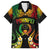Personalised Pohnpei Independence Day Family Matching Tank Maxi Dress and Hawaiian Shirt Polynesian Tattoo and Plumeria Reggae Color