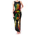 Personalised Pohnpei Independence Day Family Matching Tank Maxi Dress and Hawaiian Shirt Polynesian Tattoo and Plumeria Reggae Color