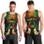 Personalised Pohnpei Independence Day Men Tank Top Polynesian Tattoo and Plumeria Reggae Color