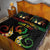 Personalised Pohnpei Independence Day Quilt Bed Set Polynesian Tattoo and Plumeria Reggae Color