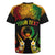 Personalised Pohnpei Independence Day Rugby Jersey Polynesian Tattoo and Plumeria Reggae Color