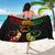 Personalised Pohnpei Independence Day Sarong Polynesian Tattoo and Plumeria Reggae Color