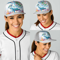 Hawaiian Turtles and Whales Baseball Net Cap Polynesian Tropical Tattoo Ocean Style LT03 - Polynesian Pride