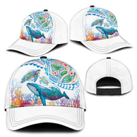 Hawaiian Turtles and Whales Classic Cap Polynesian Tropical Tattoo Ocean Style LT03 - Polynesian Pride
