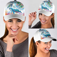 Hawaiian Turtles and Whales Classic Cap Polynesian Tropical Tattoo Ocean Style LT03 - Polynesian Pride