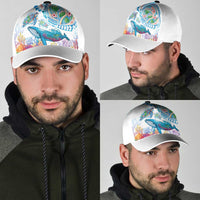 Hawaiian Turtles and Whales Classic Cap Polynesian Tropical Tattoo Ocean Style LT03 - Polynesian Pride