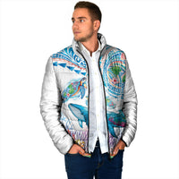Hawaiian Turtles and Whales Padded Jacket Polynesian Tropical Tattoo Ocean Style LT03 - Polynesian Pride