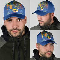Hawaii Ocean Classic Cap Pineapple Turtle and Mango Reef Triggerfish and Kakau Tattoo LT03 - Polynesian Pride