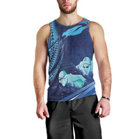 Personalized Hawaii Swimming Men Tank Top Tribal Sporty Style LT03 - Polynesian Pride