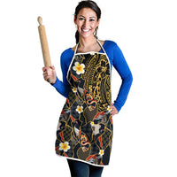 Hawaiian and Japanese Apron Polynesian Tattoo with Japanese Culture Kintsugi Style LT03 - Polynesian Pride