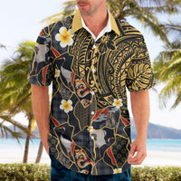 Hawaiian and Japanese Hawaiian Shirt Polynesian Tattoo with Japanese Culture Kintsugi Style LT03 - Polynesian Pride