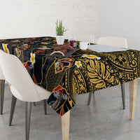 Hawaiian and Japanese Tablecloth Polynesian Tattoo with Japanese Culture Kintsugi Style LT03 - Polynesian Pride