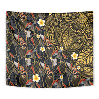 Hawaiian and Japanese Tapestry Polynesian Tattoo with Japanese Culture Kintsugi Style LT03 - Polynesian Pride