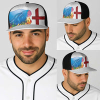 Tonga Swimming with Whales Baseball Net Cap Ngatu Pattern LT03 - Polynesian Pride