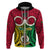 Vanuatu Hoodie Pig Tusk Mix Maori Pattern and Namele Leaf LT03 - Polynesian Pride