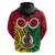 Personalised Vanuatu Hoodie Pig Tusk Mix Maori Pattern and Namele Leaf LT03 - Polynesian Pride