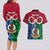 Personalised Vanuatu Shefa Province Couples Matching Long Sleeve Bodycon Dress and Hawaiian Shirt Pig Tusk Mix Maori Pattern and Namele Leaf LT03 - Polynesian Pride