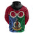 Personalised Vanuatu Shefa Province Hoodie Pig Tusk Mix Maori Pattern and Namele Leaf LT03 - Polynesian Pride