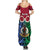 Personalised Vanuatu Shefa Province Summer Maxi Dress Pig Tusk Mix Maori Pattern and Namele Leaf LT03 - Polynesian Pride