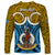 Personalised Vanuatu Sanma Province Long Sleeve Shirt Pig Tusk Mix Maori Pattern and Namele Leaf LT03 - Polynesian Pride