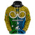 Vanuatu Malampa Province Hoodie Pig Tusk Mix Maori Pattern and Namele Leaf LT03 - Polynesian Pride