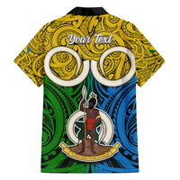 Personalised Vanuatu Malampa Province Family Matching Mermaid Dress and Hawaiian Shirt Pig Tusk Mix Maori Pattern and Namele Leaf LT03 - Polynesian Pride