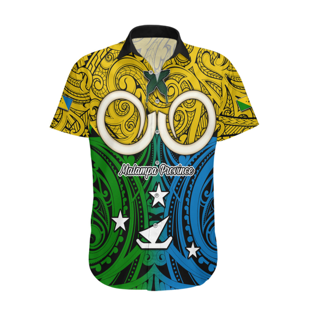 Personalised Vanuatu Malampa Province Hawaiian Shirt Pig Tusk Mix Maori Pattern and Namele Leaf LT03 Yellow - Polynesian Pride