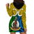 Personalised Vanuatu Malampa Province Hoodie Dress Pig Tusk Mix Maori Pattern and Namele Leaf LT03 - Polynesian Pride