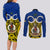 Vanuatu Torba Province Couples Matching Long Sleeve Bodycon Dress and Long Sleeve Button Shirts Pig Tusk Mix Maori Pattern and Namele Leaf LT03 - Polynesian Pride