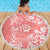 Hawaii Kauai Island Beach Blanket Hibiscus Pattern Seamless Tribal Simple Pink Pastel LT03 - Wonder Print Shop