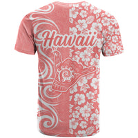 Hawaii Kauai Island T Shirt Hibiscus Pattern Seamless Tribal Simple Pink Pastel LT03 - Polynesian Pride