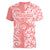 Hawaii Kauai Island Women V Neck T Shirt Hibiscus Pattern Seamless Tribal Simple Pink Pastel LT03 - Polynesian Pride