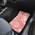 Custom Hawaii Kauai Island Car Mats Hibiscus Pattern Seamless Tribal Simple Pink Pastel LT03 - Polynesian Pride