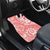 Custom Hawaii Kauai Island Car Mats Hibiscus Pattern Seamless Tribal Simple Pink Pastel LT03 - Polynesian Pride